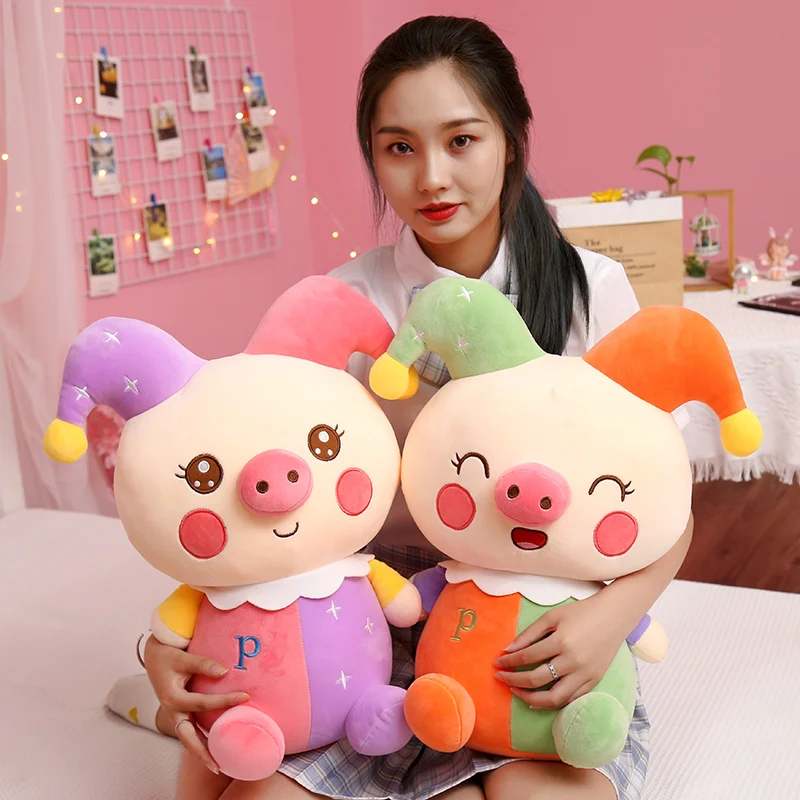 

Милая стрейчевая супермягкая ткань, размер 25-70 см, клоун, превращающийся в свинью, плюшевую искусственную куклу, украшение, антиэкструзионный подарок