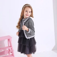 toddler girl blazer jacket and tutu skirt black set autumn winter outfit child 3 12 year plaid coat topsfull sleeve dress suit