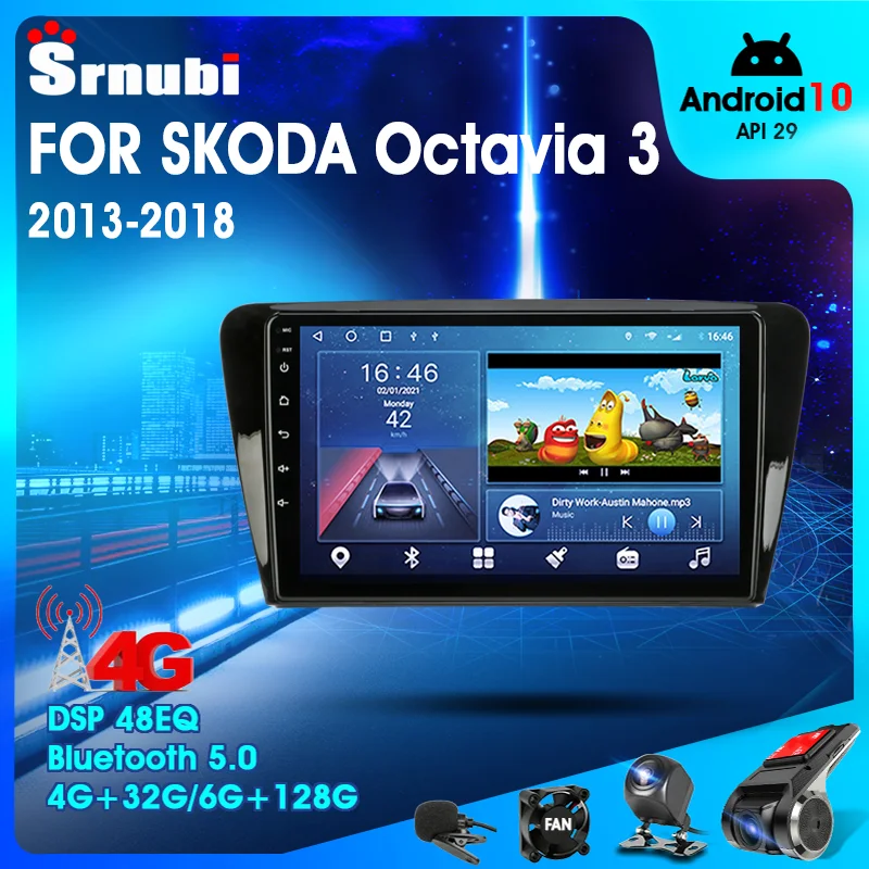 

Android 10 2 Din Car Stereo audio Radio for Skoda Octavia 3 A7 2013 - 2018 Multimedia Video Touch Screen Player Speaker MP5 DVD