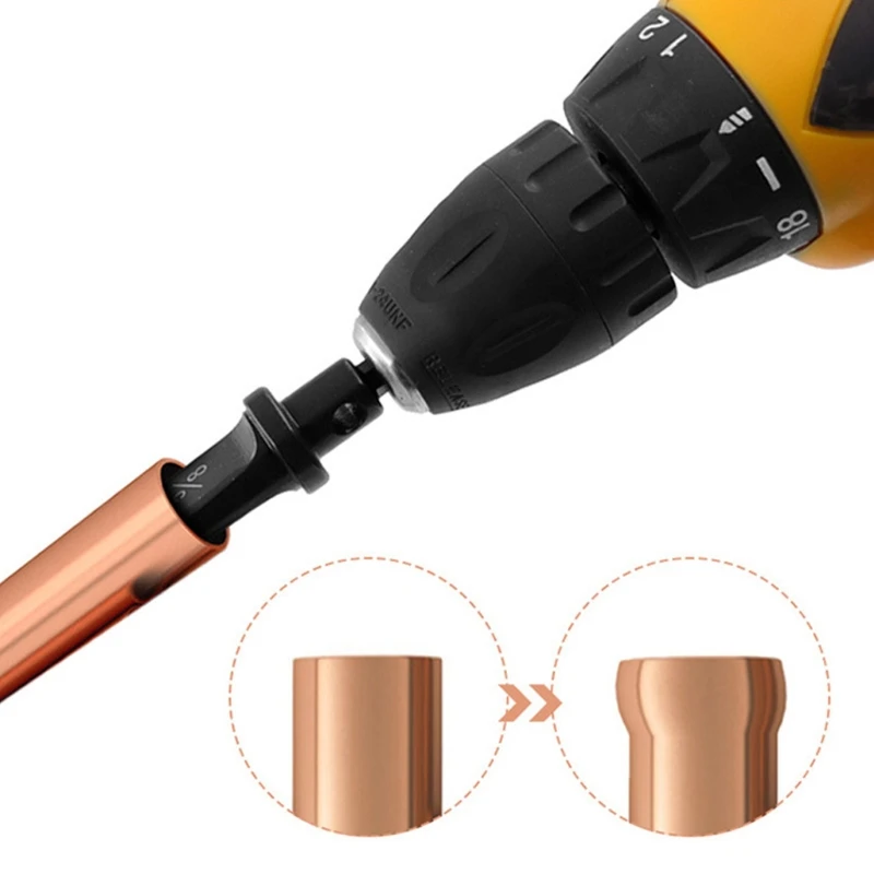

7XEA High Quality 5-in-1 Inch Tube Expander Pipe Expander Dril Electric Repair Support Swaging Tool Drill Bit Expander