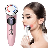 multi fonction led photon face lifting tighten wrinkle removal skin care face massager facial clean mask machine
