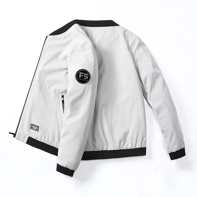 

New Men's Bomber Jackets Casual Male Outwear Windbreaker Coats Fashion Mens Stand Collar Slim Pilot Baseball Jackets Clothing
