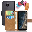 Чехол для Nokia C20, 6 цветов, 6,52 дюйма, Кожаный Модный Роскошный многофункциональный чехол для Nokia C20, чехол для телефона с отделениями для карт