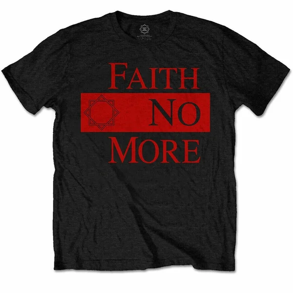 

Black Faith No More Red Logo Official Tee T-Shirt Mens