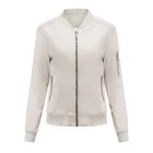 Куртка бейсбольная однотонная в сеточку, простой и модный универсальный пиджак бойфренда с воротником-стойкой для поездок на работу, Женский Топ