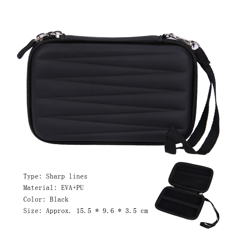 2.5 lines Black 2," 3,5" Сумка для жесткого диска Внешний USB жесткий диск переноска Usb кабель чехол сумка для наушников для ПК ноутбук жесткий диск чехол - Цвет: 2.5 lines Black