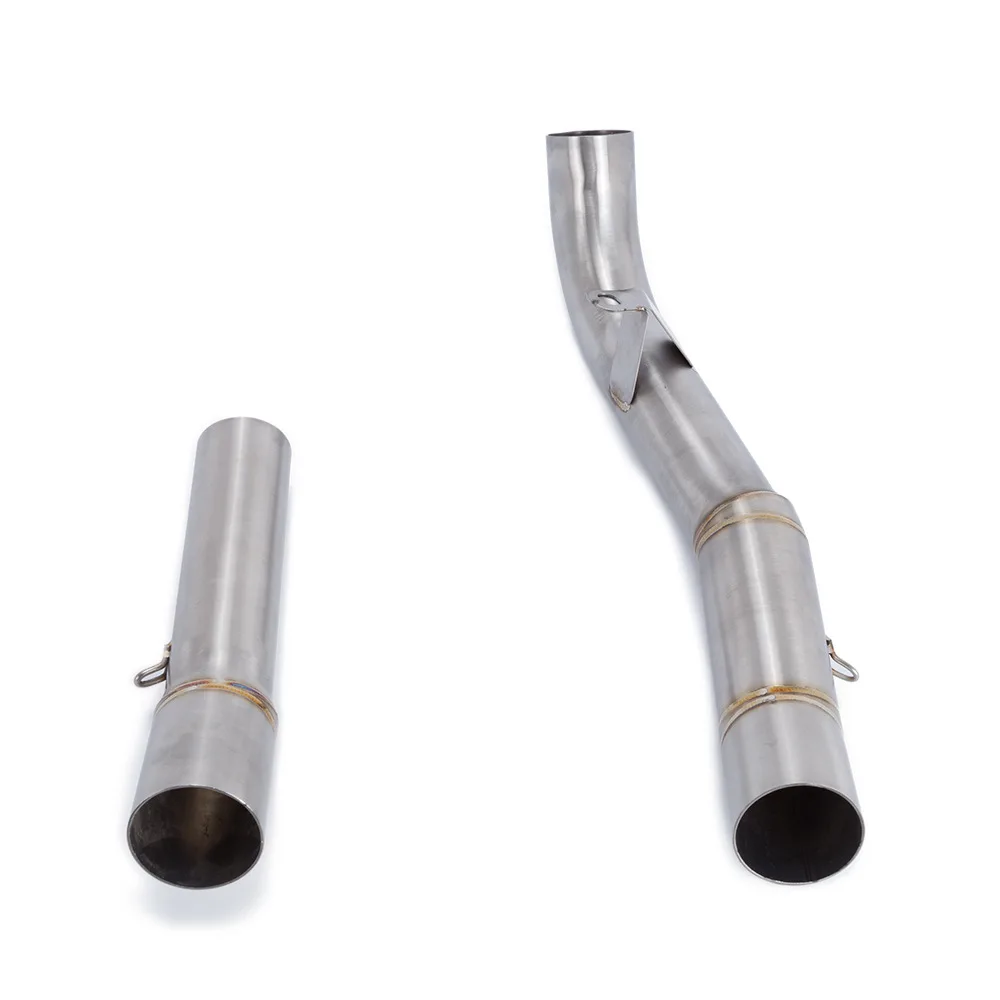 Мотоцикл Z1000 выхлопная средняя труба круглая глушитель из нержавеющей стали для