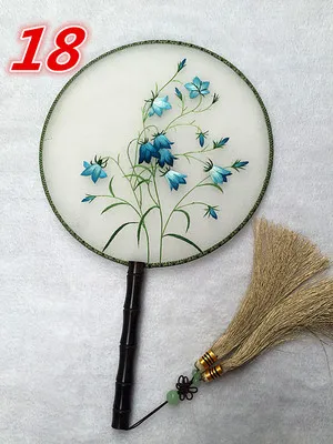 Ручная работа 100% шелк тутового шелкопряда вышивка в Сучжоу Круглый веер
