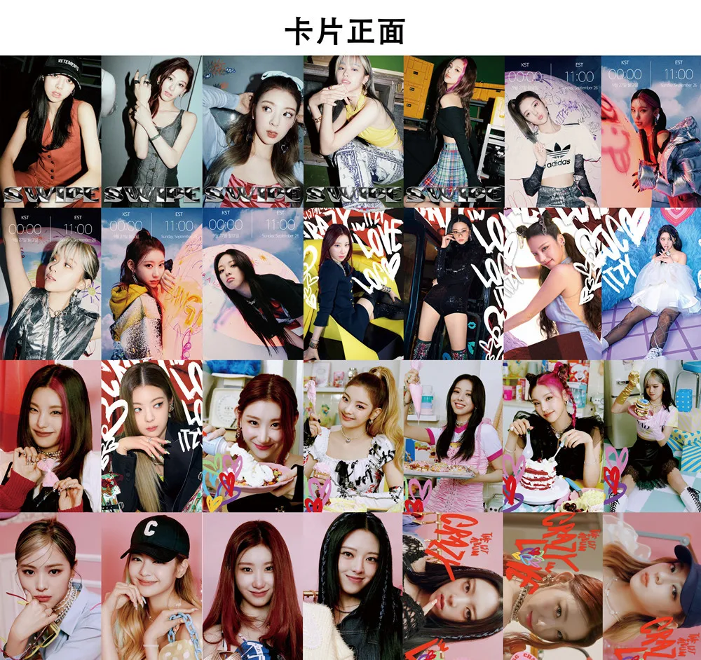 55 шт./ITZY LOMO карта Лиза дважды мамоо аespa crazy in love Lizhi Cui Zhixiu Shen Liuzhen Li Cailing IVE фото idol