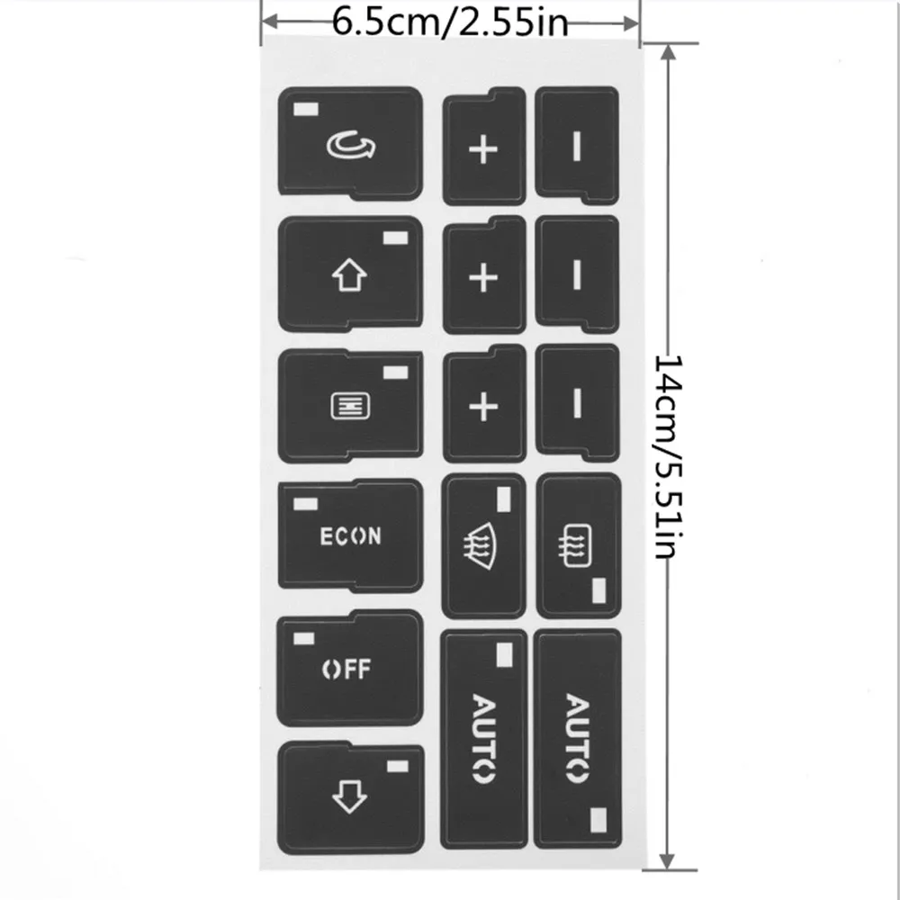 1pc With 16 Keys Car Air Condition Ac Climate Control Button Repair Stickers Decals For Audi A4 B6 B7 2000-2004 Auto Sticker | Автомобили