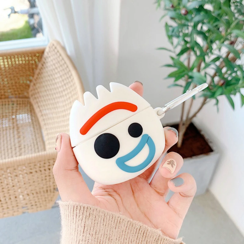 Чехол для наушников с объемным медведем Airpods Pro чехол милый силиконовый