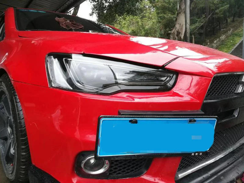 VLAND Светодиодная лента головная лампа для Mitsubishi Lancer головной светильник s 2008- Audi Стиль головной светильник двойной луч проектор DRL