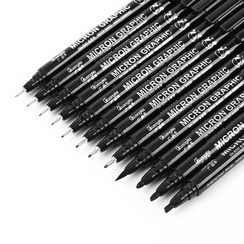

12 Pcs Fineliner Pens Waterproof Archival Ink Fine Point Micro Pen Or Beginners Writing Journaling Signature Multiliner