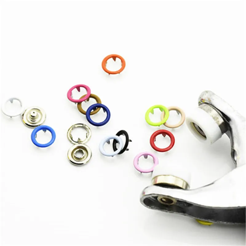 20 шт 9 5 мм полые цветные пряжки металлические кнопки с пятью когтями 14 цветов без