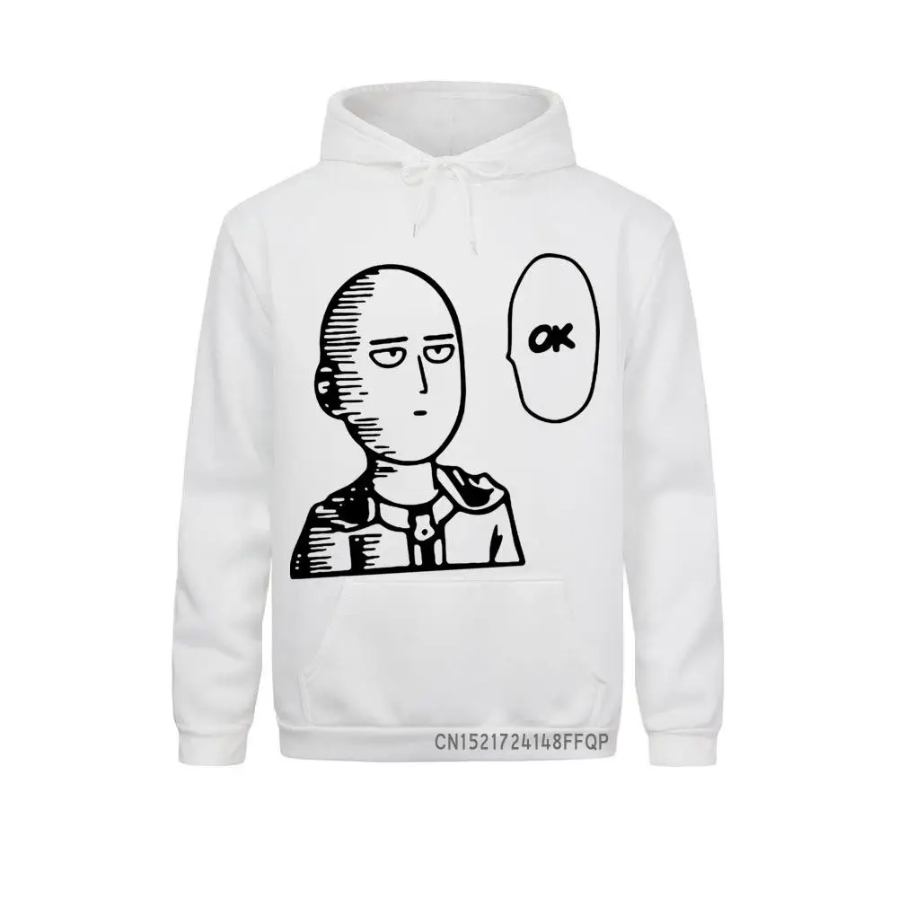 One Punch Man OK Men's Sweatshirt Cozy Anime Shirt Printed Men Pullovers Fashion Male Hoodie Funny Sweatshirts Japan