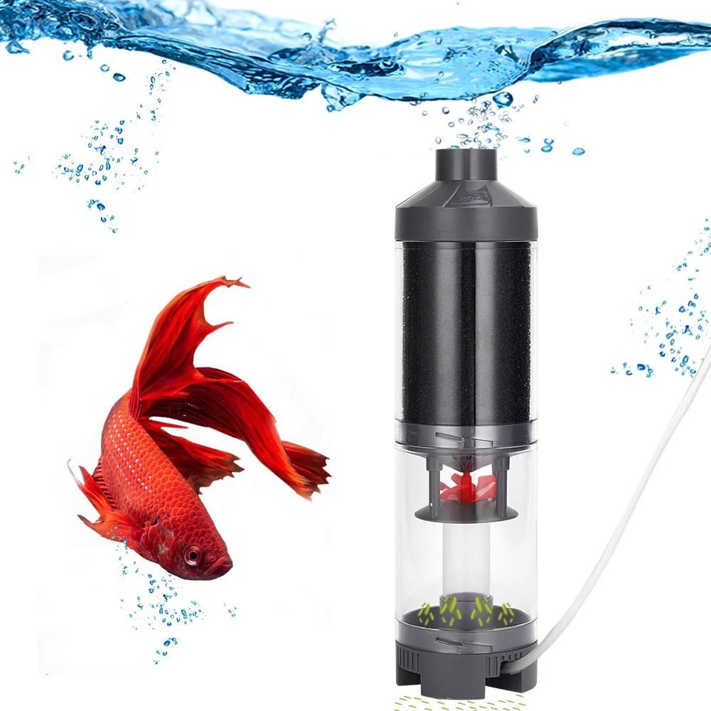 Fish Toilet Fish Manure Collector Fish Tank Transparent Automatic Cleaning Filter With Air Pump Use