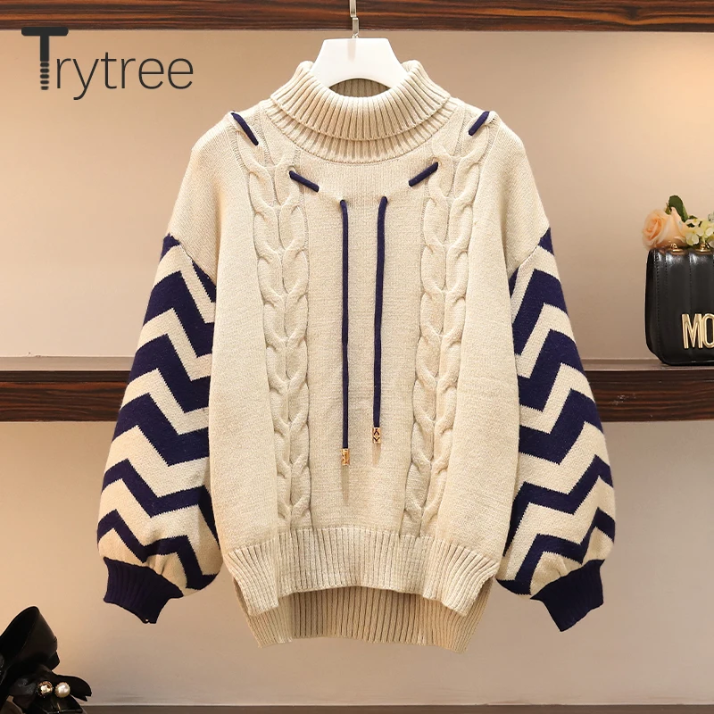 Trytree/осенне-зимний комплект из двух предметов повседневный Свободный Топ с