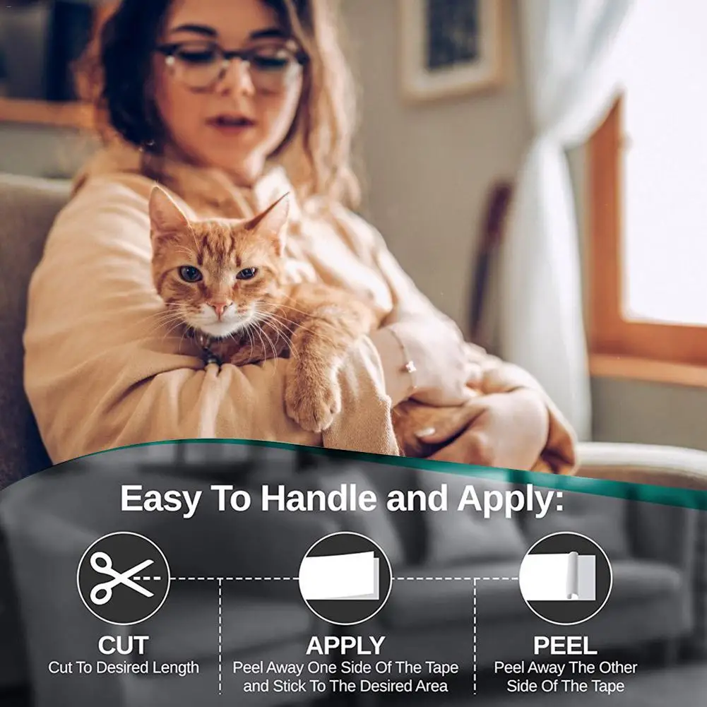 

Cat Scratch Couch Guard Cat Claw Protector Flexible Kitten Cat Tree Sofa Furniture Cats Scratching Post Protect Pads For Leather