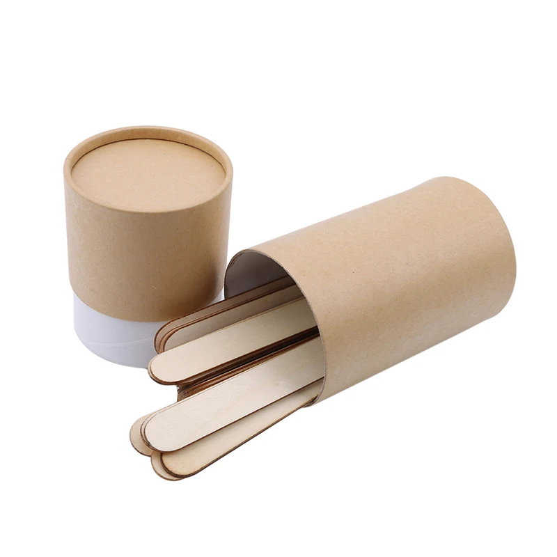 

2021 Hot Sale Wooden Coffee Tea Stirrers Mixers Craft Stick Paddle Pop Sticks Disposable DIY Blank Wooden Sign 35/50 Pcs/Set