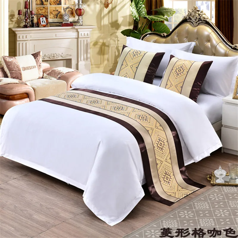 Классический японский стиль темно-синий настольный бегун с геометрическим