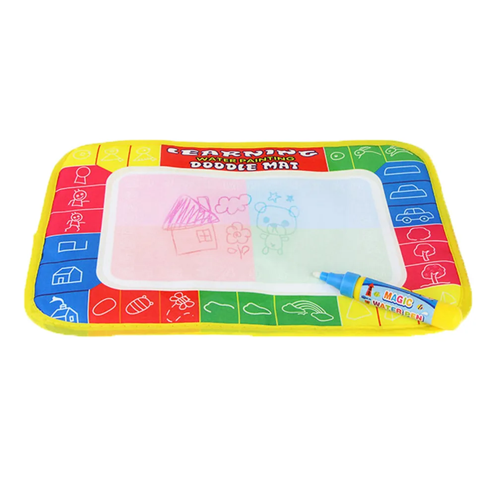 

1x 29 X 19cm Cloth Water Drawing Painting Writing Mat Board With Water Magic Pen Doodle Toy Gift For Childrens Outdoors Toy