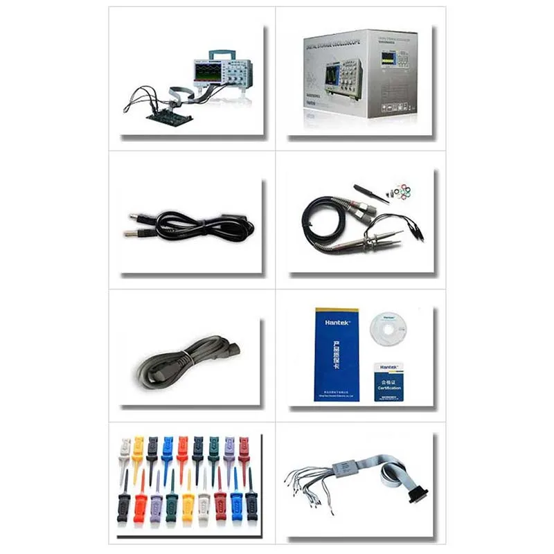 

O038 Hantek MSO5062D 60MHz MSO5102D 100MHz MSO5202D 200MHz 1GSa/s LCD 7" 2 in 1 Digital Bench OSCILLOSCOPE & LOGIC ANALYZER