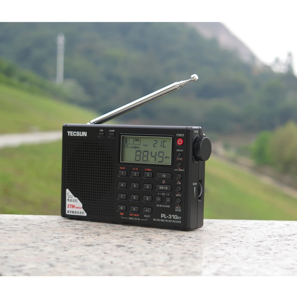 Tecsun PL-310ET Полнодиапазонный радио цифровой светодиодный дисплей FM/AM/SW/LW стерео радио с сигналом силы вещания