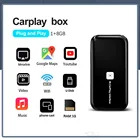 Универсальный автомобильный проводной и беспроводной адаптер CarPlay, адаптер IOS 14, зеркальная ссылка Wi-Fi, Android 9,0 Box, мультимедийный плеер Play  Plug