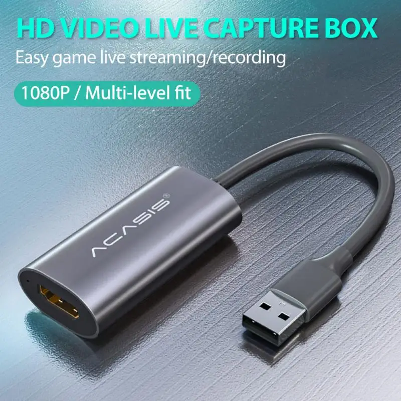 

Миниатюрная карта захвата видео USB 2,0, записывающее устройство для игр, DVD, видеокамер, HD-камер, записывающая прямая трансляция