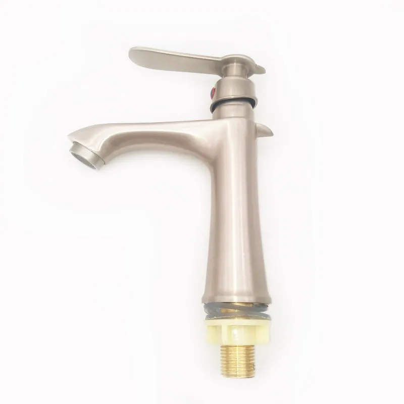 

Home Kitchen Brushed Parrot Single Water Basin Faucet Bathroom Wash Basin Faucet Zinc Alloy Single Cold Basin Faucet