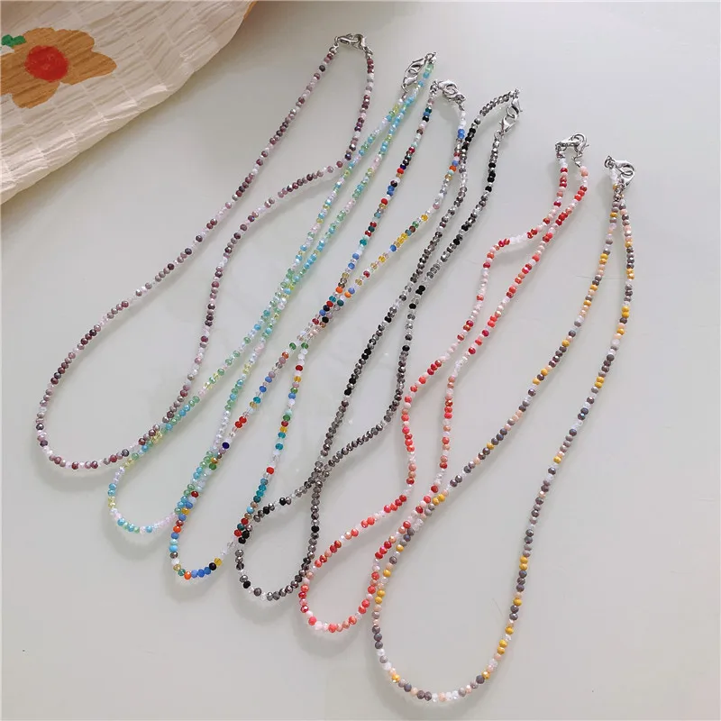 

2021 шикарное роскошное ожерелье-чокер ручной работы с хрустальными бусинами модное повседневное простое ожерелье ювелирные изделия