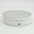 Электрическая вращающаяся витрина с 3 скоростями, зеркальный вращающийся держатель для ювелирных изделий, батарея