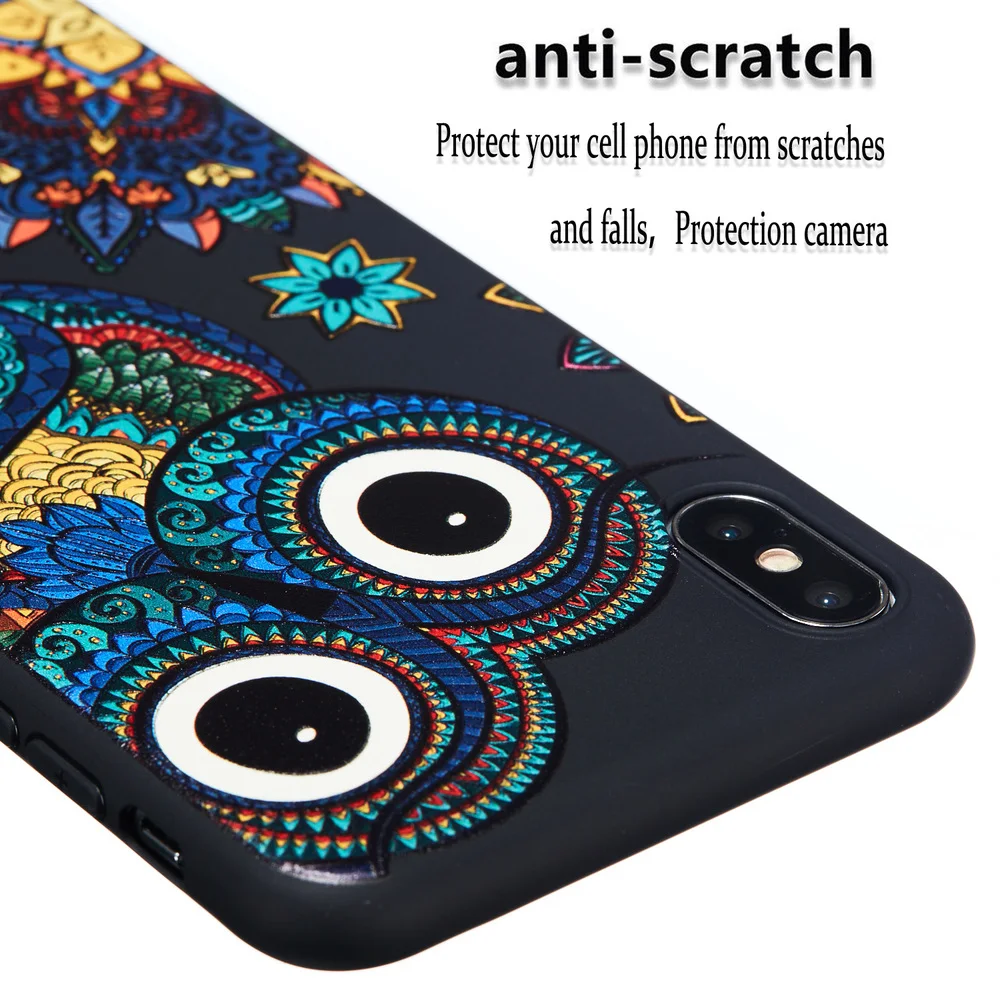 Painted Soft Silicone TPU Phone Case for iPhone 11 Pro X XS MAX XR 5 5S SE 6 6S 7 8 Plus Luxury Light Thin Cover |