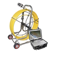 37mm camera 50m cable borescope sewer pipe inspection system