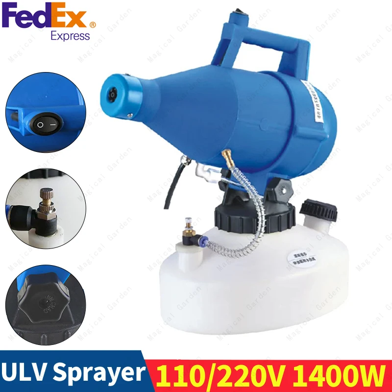 

110V/220V 4.5L Electric ULV Fogger Sprayer Disinfection Ultra-Low Volume Atomizer Sprayer Mosquito Fogging Machine Intelligent