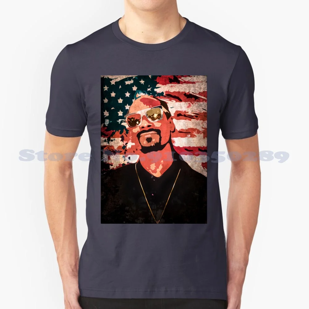 

Модная футболка Snoop-Dogg, черная, белая, серая, прическа, Дымчатая, рэперские косички, хип-хоп