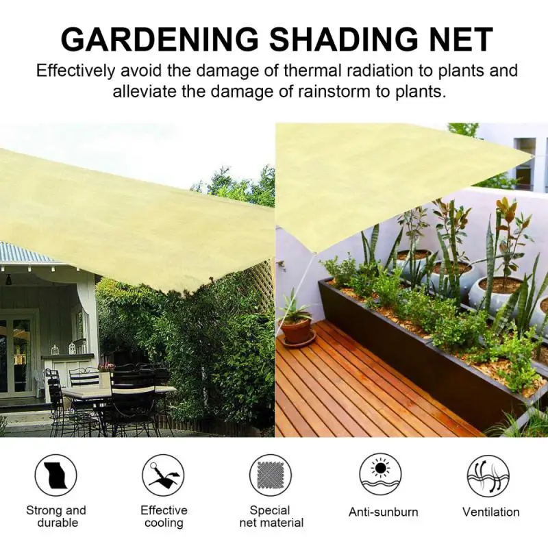 

Waterproof Sun Shelter Sunshade Protection Shade Sail Awning Camping Shade Cloth Large For Outdoor Canopy Garden Patio Supplies