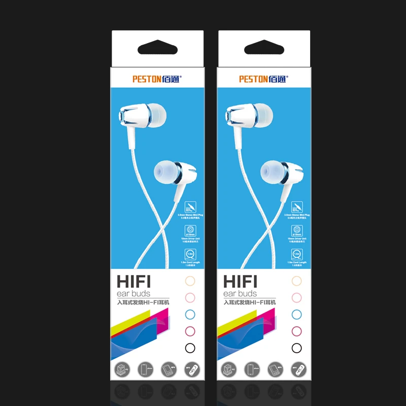HiFi красочные наушники вкладыши стереонаушники проводные музыкальные Спортивная