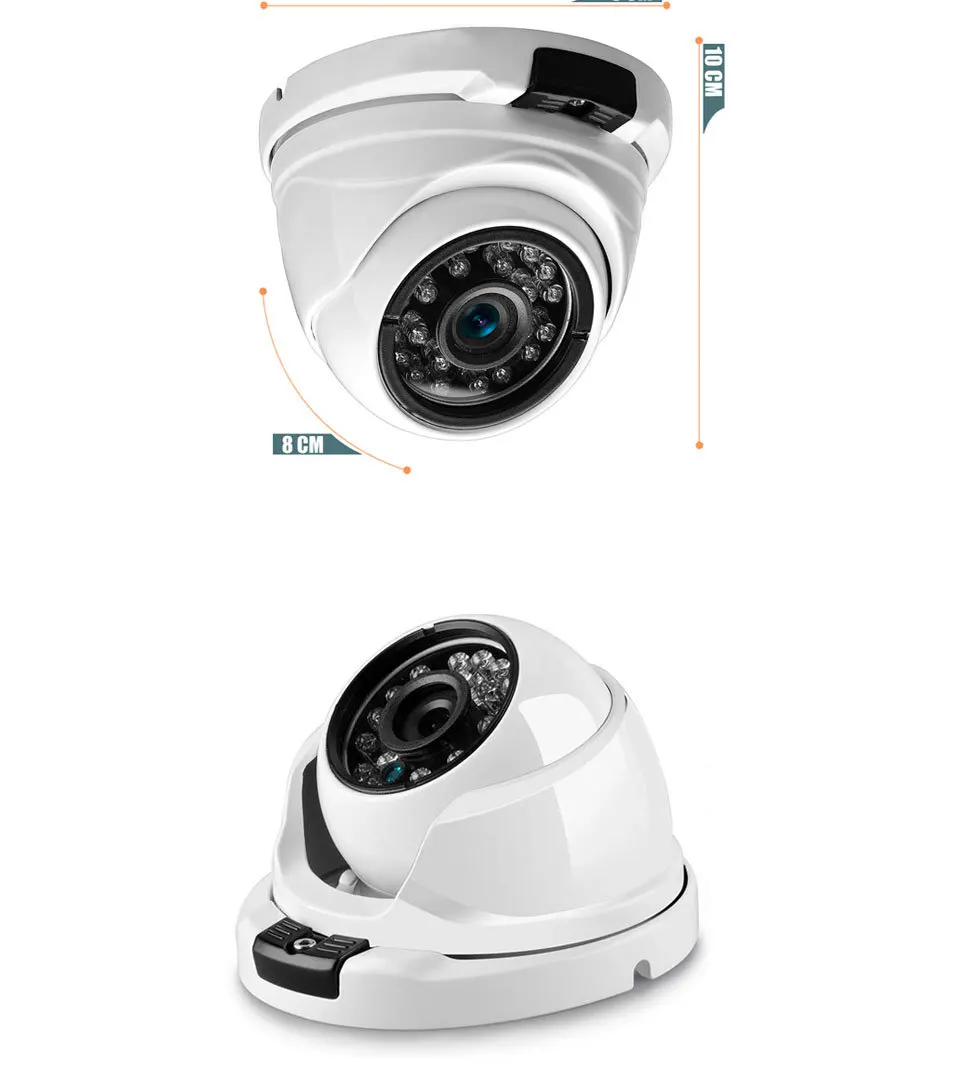HD 1080P безопасности Камера 2MP AHD камеры скрытого видеонаблюдения металлический