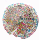 10 листовпартия 3D пышные Пузырьковые Наклейки Смешанные Мультяшные машинки Waterpoof DIY детские игрушки для мальчиков и девочек