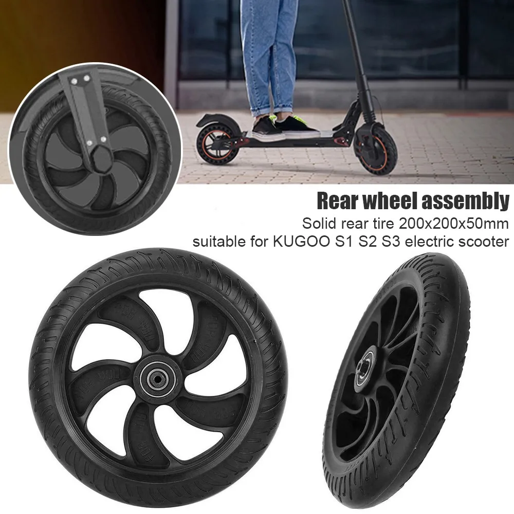

Electric Scooter Solid Rear Wheel Tire Tyres with Wheel Hub for Kugoo S1 S2 S3 Replacement Rear Wheel Skateboard Accessories