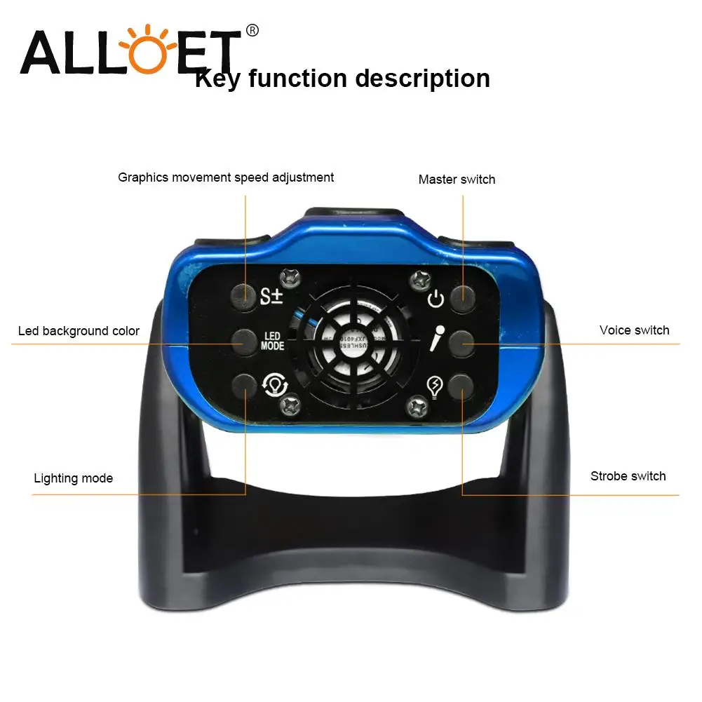 

Sound-Control Star Flame Projection Lights Starry Sky Wave Pattern Night Lamp Bedroom Bar Coffee Store Wall Decoration Lighting