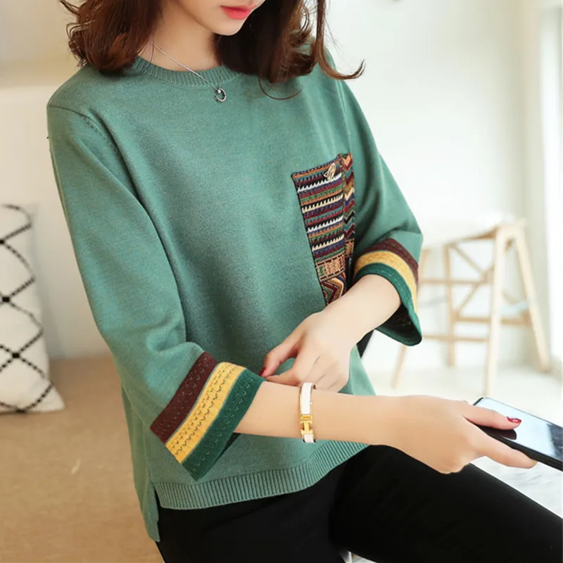 Новинка осени 2019 приталенная рубашка женская с рукавом в семь точек свободный