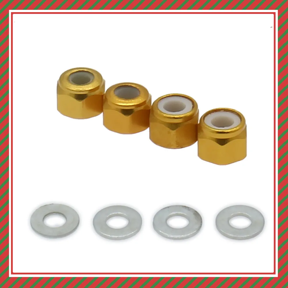 RCAWD колесная блокировочная гайка с прокладкой 4 шт. сплав для радиоуправляемой