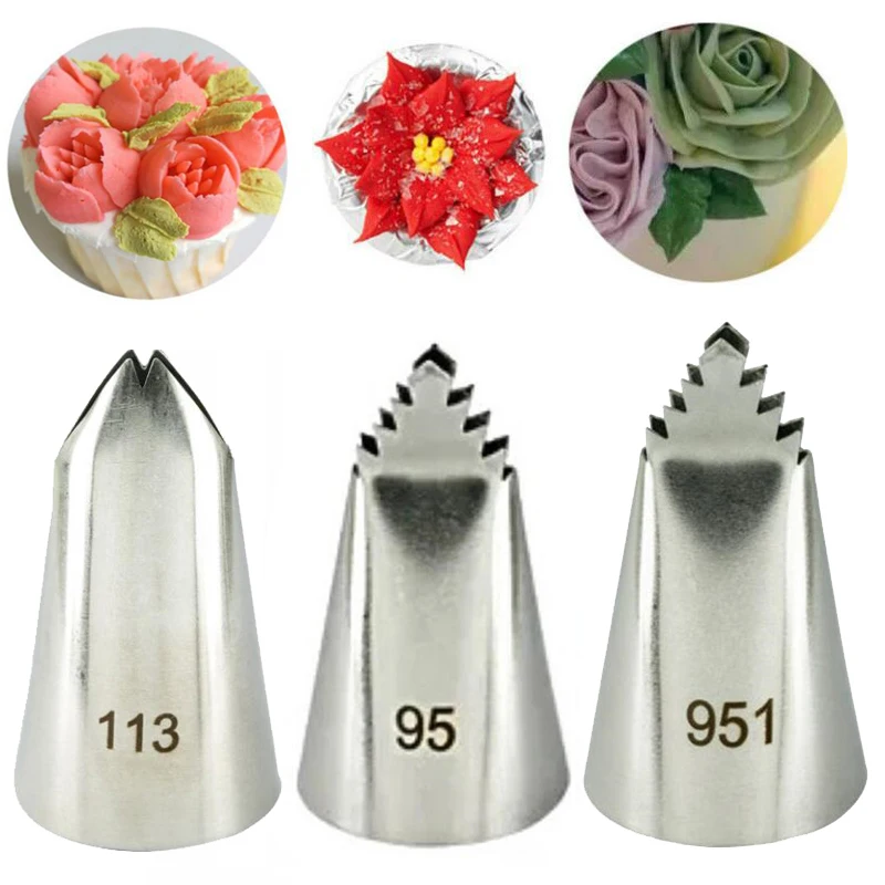 

95#951#113# Leaves Icing Piping Nozzle Sunflower Pastry Nozzles For Cakes Decorating Tools кондитерские товары Cream Decoators