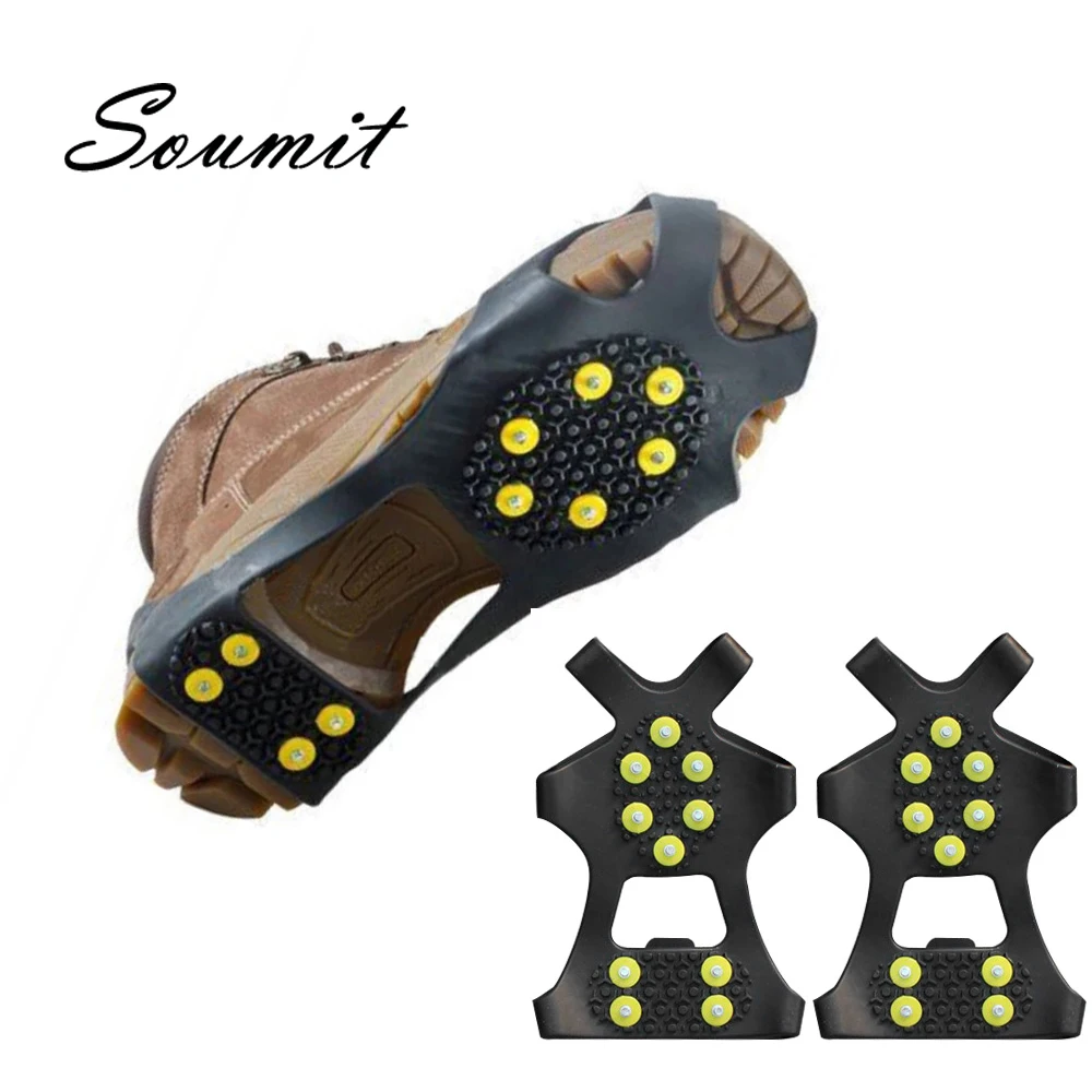 

Anti-Slip Shoe Spikes Winter Ice Gripper Cleats Crampons Climbing Outdoor Shoes Ice Claws Non-Slip for Unisex Snowshoes Boots