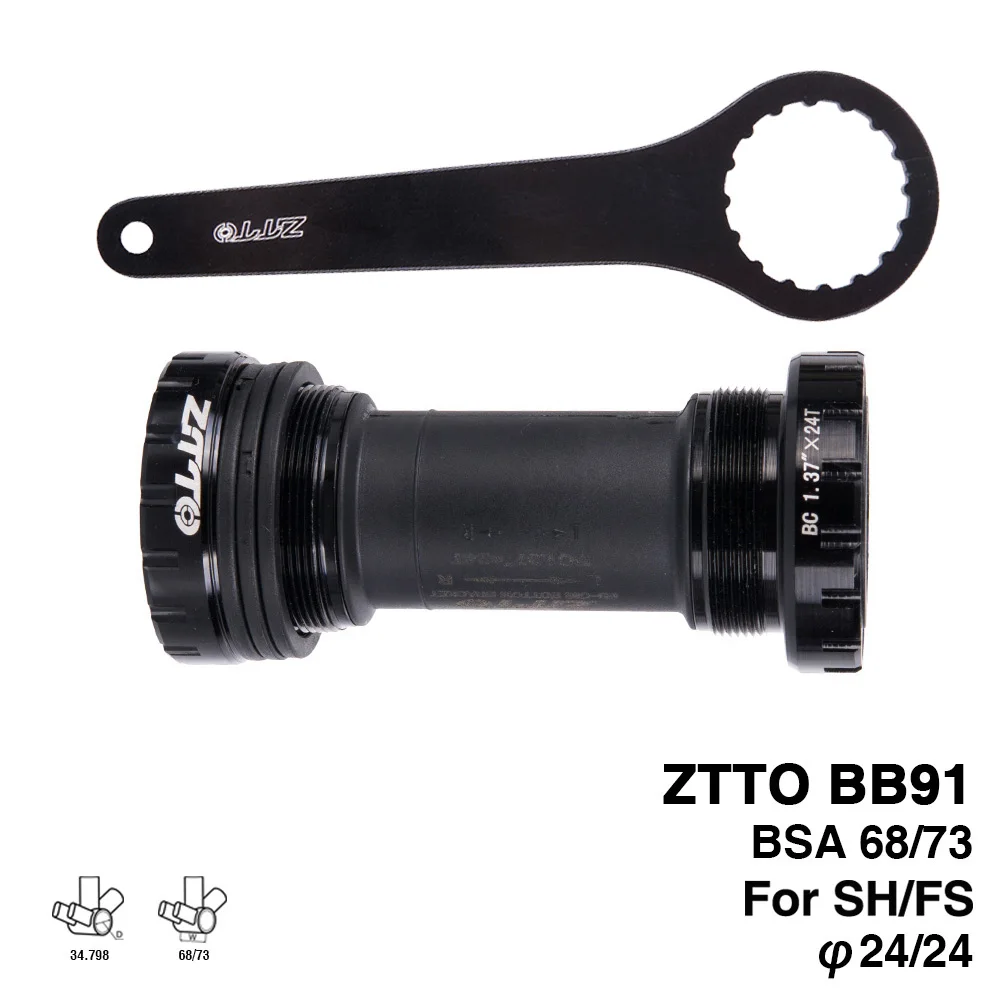 ZTTO BB91 внешний подшипник нижние кронштейны для велосипеда BSA68 68 73 резьба деталей