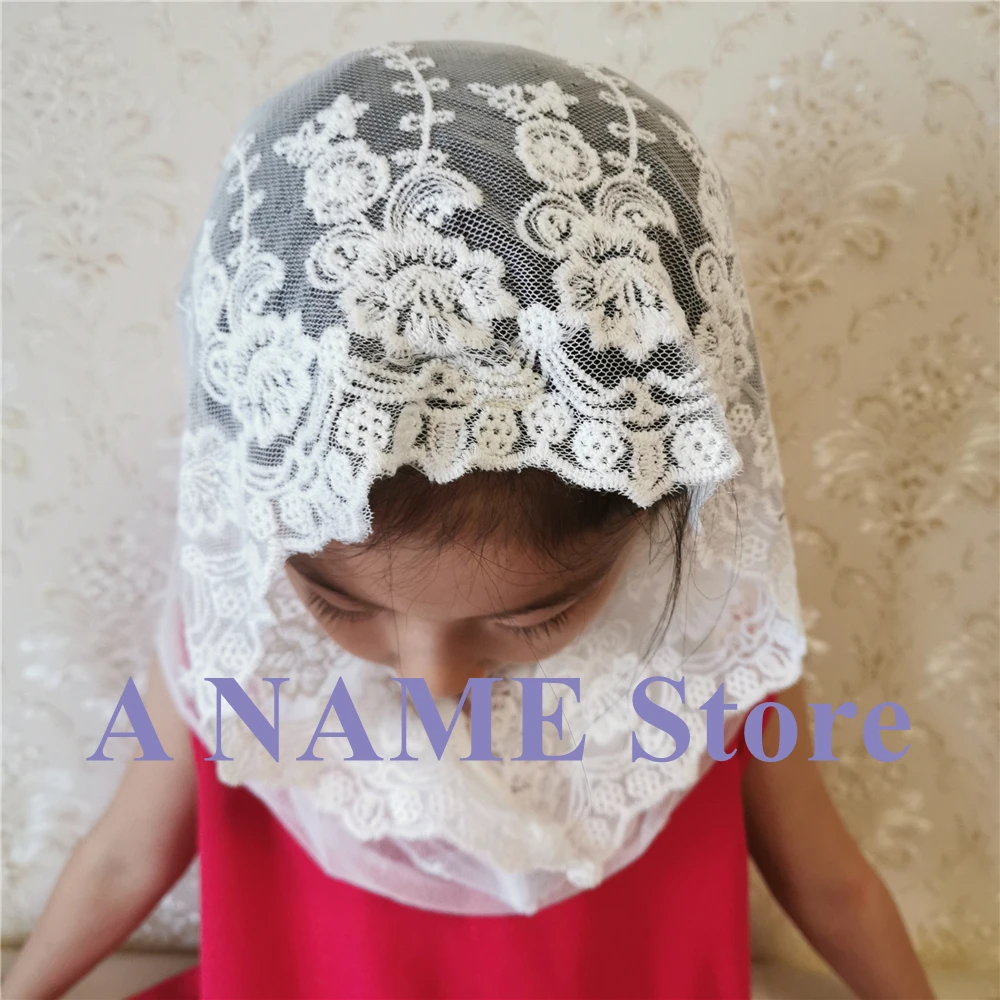 Кружевная вуаль из хлопка с круглым носком для маленьких девочек кружевная