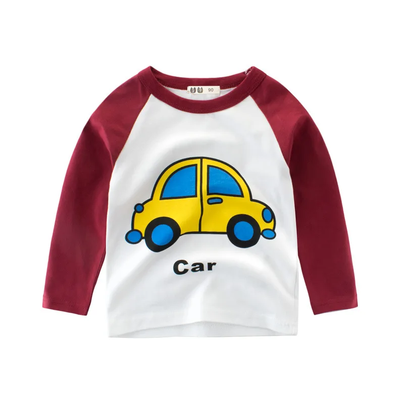 

Korean children's clothing autumn new boys' Long Sleeve T-Shirt Baby's bottom shirt cartoon children's T-shirt