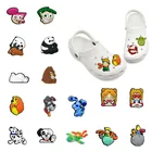 Подвески для обуви, из ПВХ, с рисунком медвежонка, украшение для обуви, Маленький принц, садовая сандалия, аксессуары, орнамент, 20-50 шт.